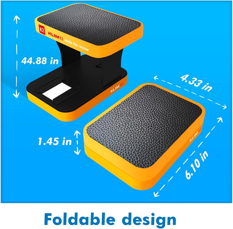 KLIM K2 Mobile Film Scanner 35mm + New + Positive & Negative Scanner + Slide Scanner + Photo Scanner + 35mm Color Film Developing Kit Essential + Your own 35mm Film Developing Service at Home - Image 4